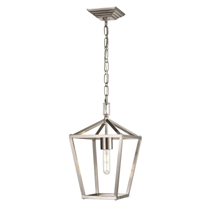 One Light Mini-Pendant from the Lundy`s Lane collection in Multiple Finishes/Satin Nickel finish