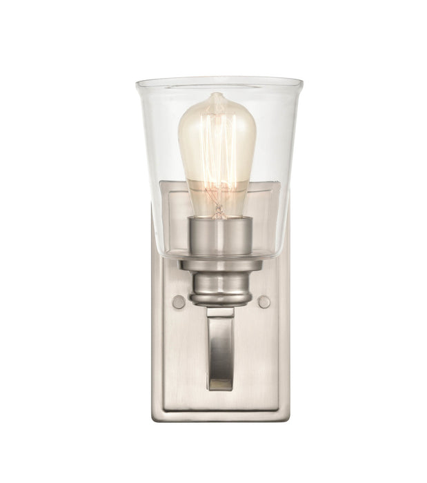 One Light Wall Sconce from the Forsyth collection in Brushed Nickel finish