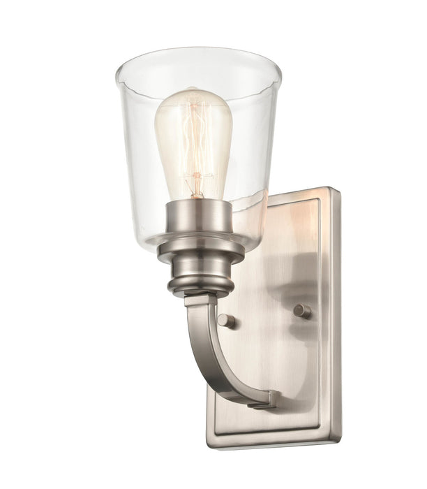 One Light Wall Sconce from the Forsyth collection in Brushed Nickel finish