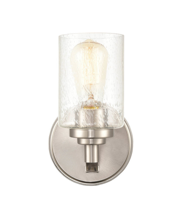 One Light Wall Sconce from the None collection in Satin Nickel finish