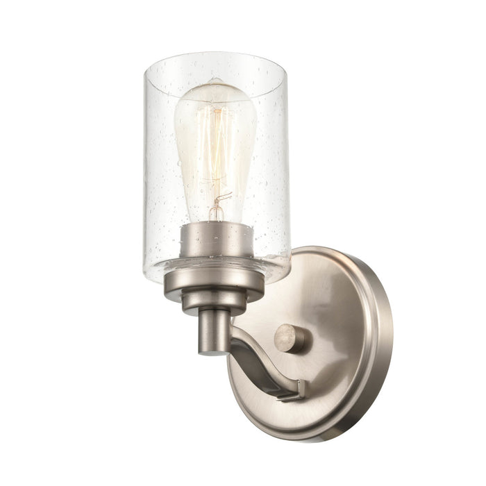 One Light Wall Sconce from the None collection in Satin Nickel finish