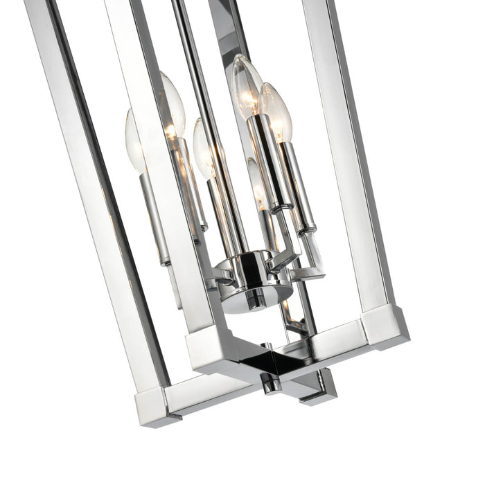 Five Light Pendant from the None collection in Chrome finish