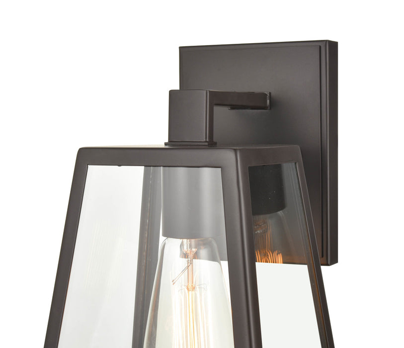 One Light Outdoor Lantern from the Grant collection in Powder Coat Bronze finish