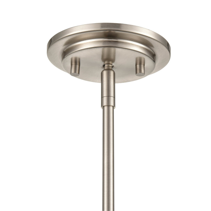 One Light Mini Pendant from the Forsyth collection in Brushed Nickel finish