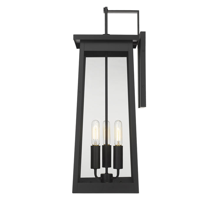 Three Light Wall Sconce from the Alden collection in Matte Black finish