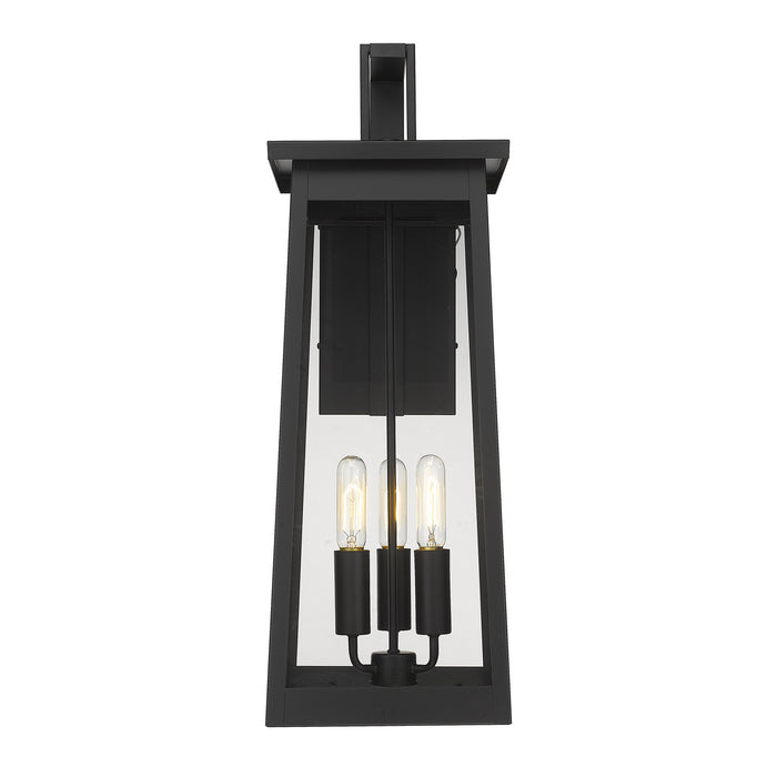 Three Light Wall Sconce from the Alden collection in Matte Black finish