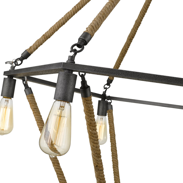 12 Light Chandelier from the Holden collection in Antique Gray finish
