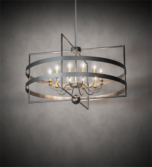 12 Light Chandelier from the Aldari collection in Nickel finish