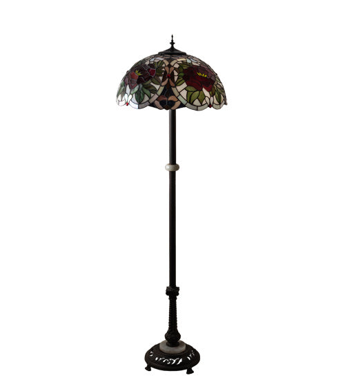Three Light Floor Lamp from the Renaissance Rose collection