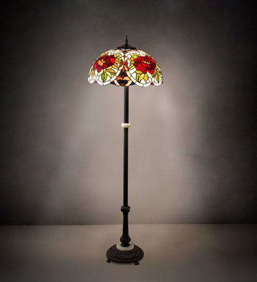 Three Light Floor Lamp from the Renaissance Rose collection