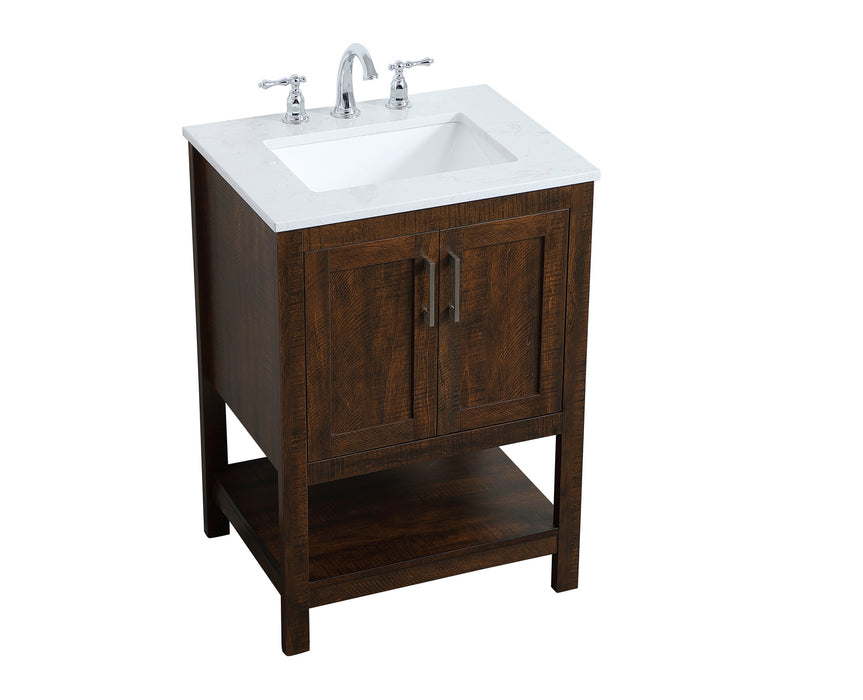 Single Bathroom Vanity from the Aubrey collection in Espresso finish