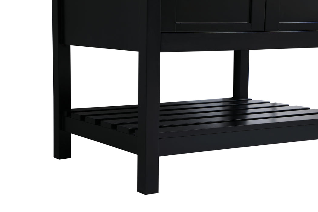 Single Bathroom Vanity from the Theo collection in Black finish