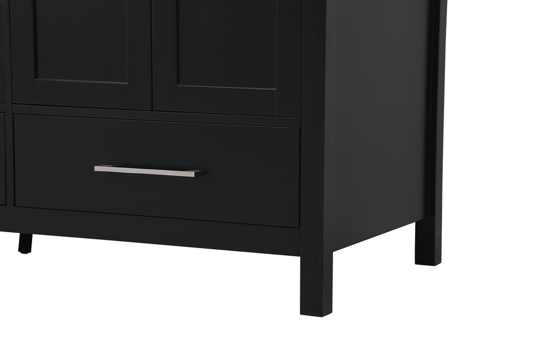Double Bathroom Vanity from the Irene collection in Black finish