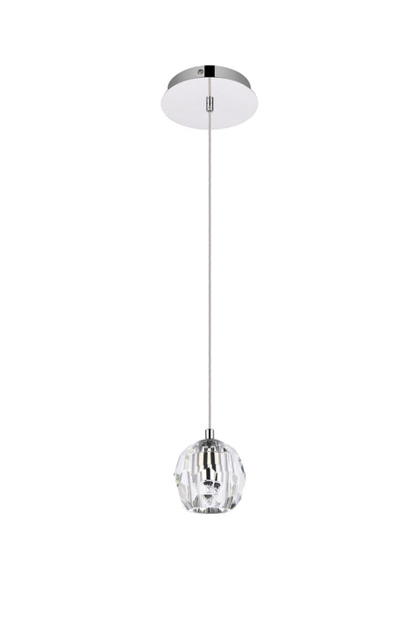 One Light Pendant from the Eren collection in Chrome finish