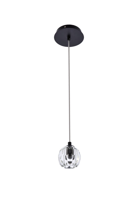 One Light Pendant from the Eren collection in Black finish