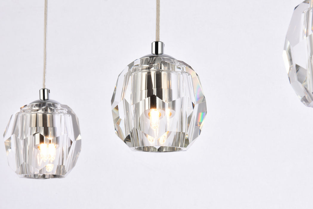 Three Light Pendant from the Eren collection in Chrome finish