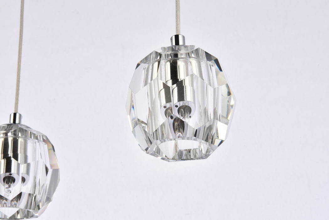Three Light Pendant from the Eren collection in Chrome finish