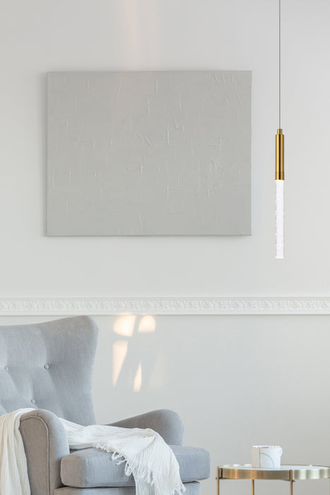 LED Pendant from the Ruelle collection in Gold finish