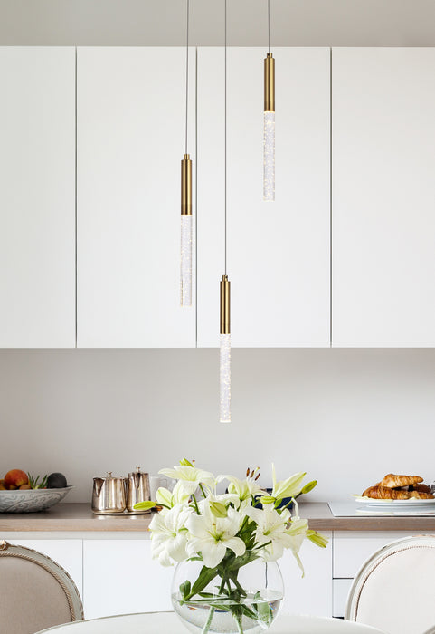 LED Pendant from the Ruelle collection in Gold finish