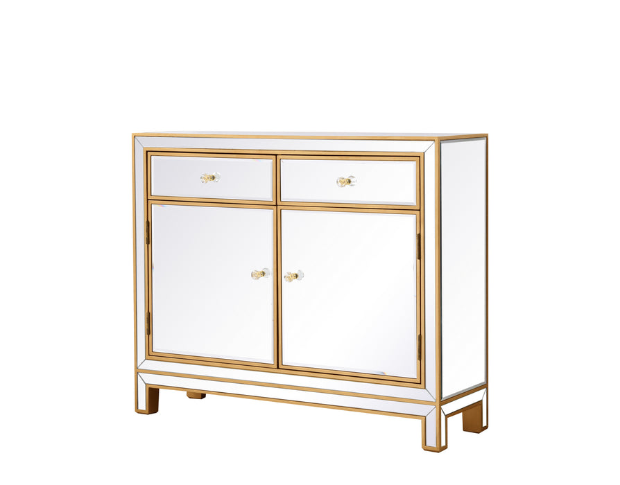 Nightstand from the Reflexion collection in Antique Gold finish