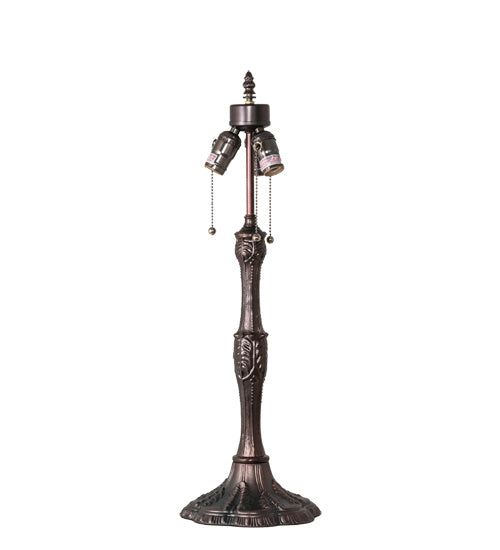 Three Light Table Lamp from the Tiffany Turning Leaf collection in Mahogany Bronze finish