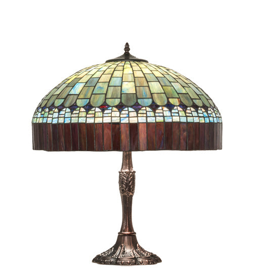 Three Light Table Lamp from the Candice collection in Mahogany Bronze finish