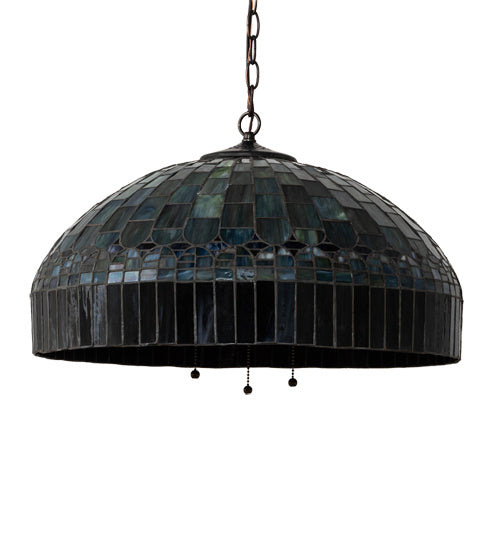 Three Light Pendant from the Tiffany Candice collection in Mahogany Bronze finish