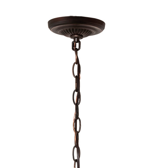 Three Light Pendant from the Tiffany Candice collection in Mahogany Bronze finish