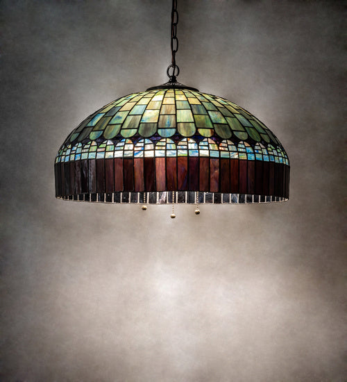 Three Light Pendant from the Tiffany Candice collection in Mahogany Bronze finish