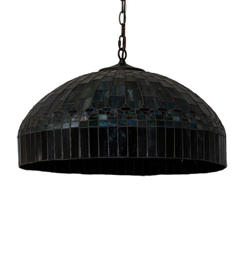 Three Light Pendant from the Tiffany Candice collection in Mahogany Bronze finish