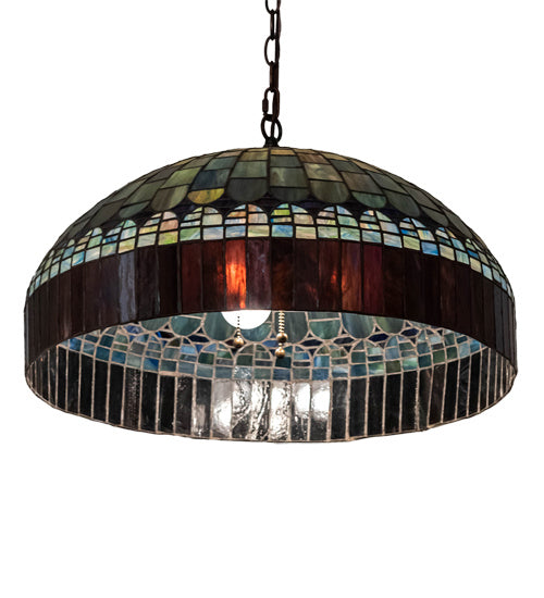 Three Light Pendant from the Tiffany Candice collection in Mahogany Bronze finish