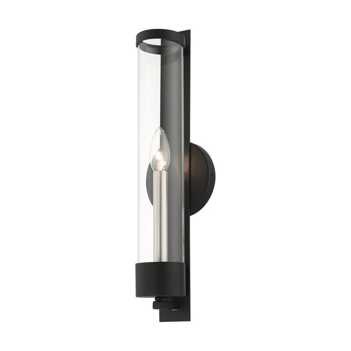 One Light Wall Sconce from the Castleton collection in Black finish