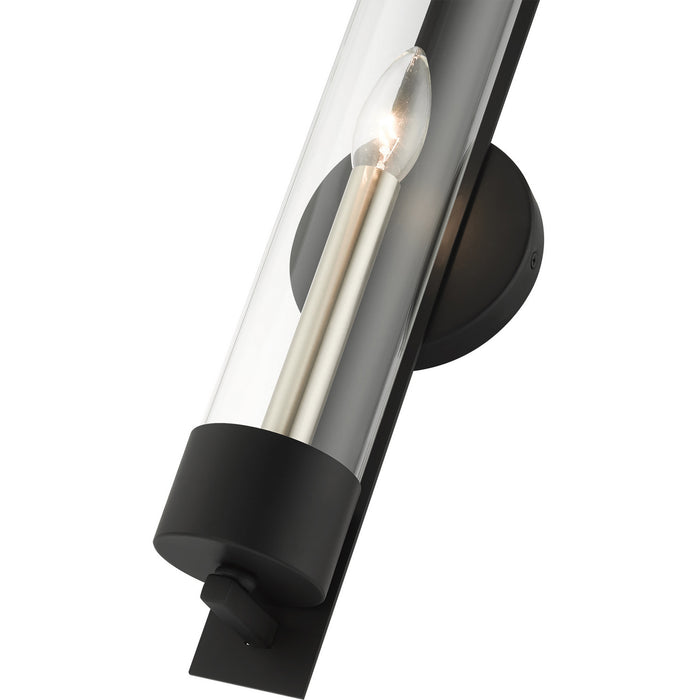 One Light Wall Sconce from the Castleton collection in Black finish