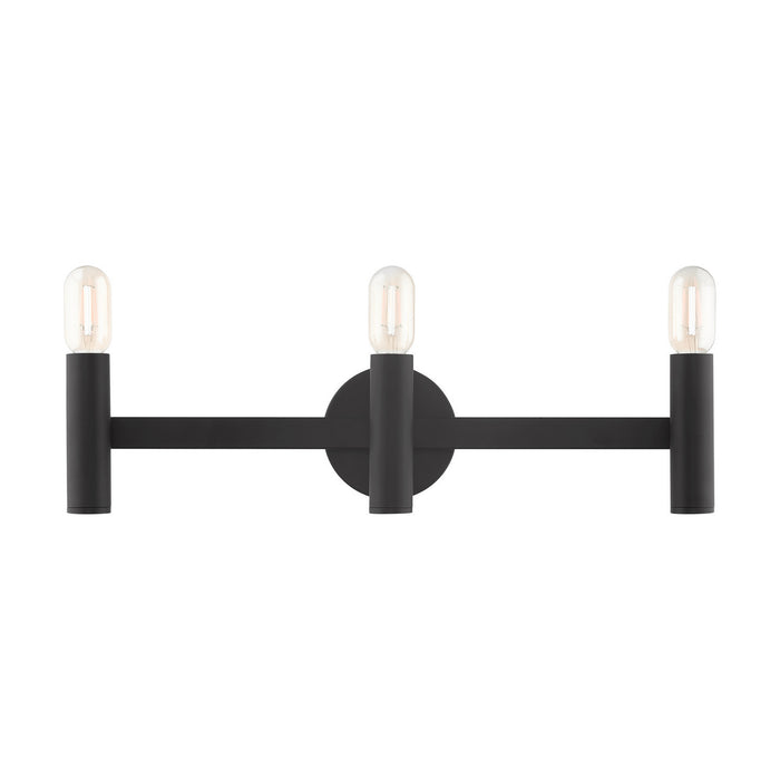 Three Light Vanity from the Copenhagen collection in Black finish