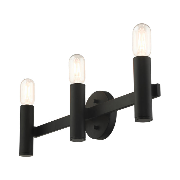 Three Light Vanity from the Copenhagen collection in Black finish