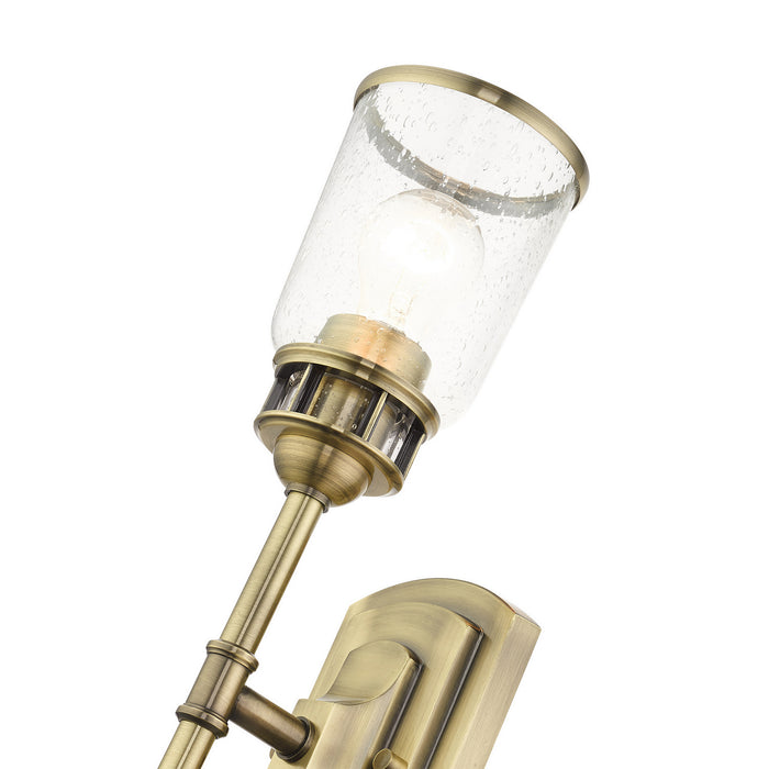 One Light Wall Sconce from the Lawrenceville collection in Antique Brass finish