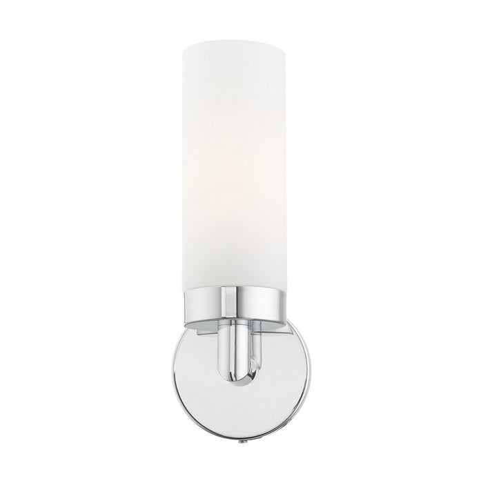 One Light Wall Sconce from the Aero collection in Polished Chrome finish
