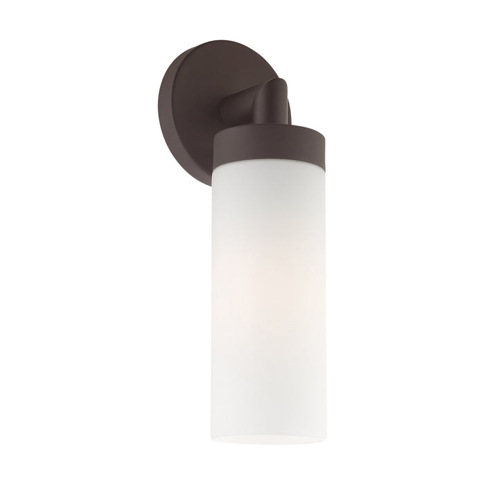 One Light Wall Sconce from the Aero collection in Bronze finish