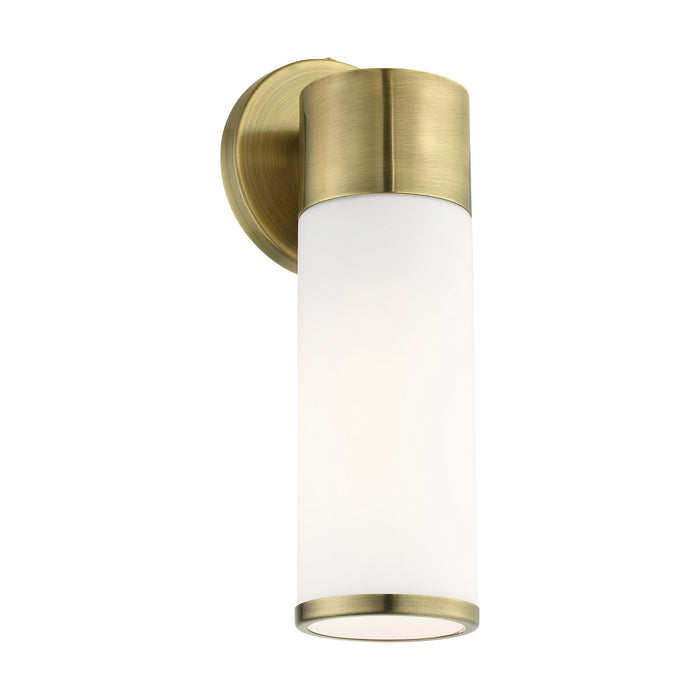 One Light Wall Sconce from the Lindale collection in Antique Brass finish