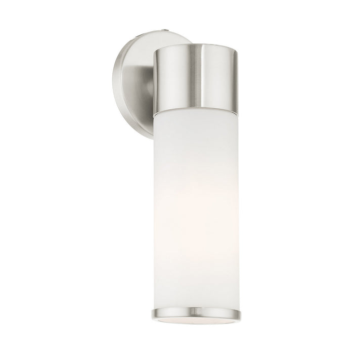 One Light Wall Sconce from the Lindale collection in Brushed Nickel finish