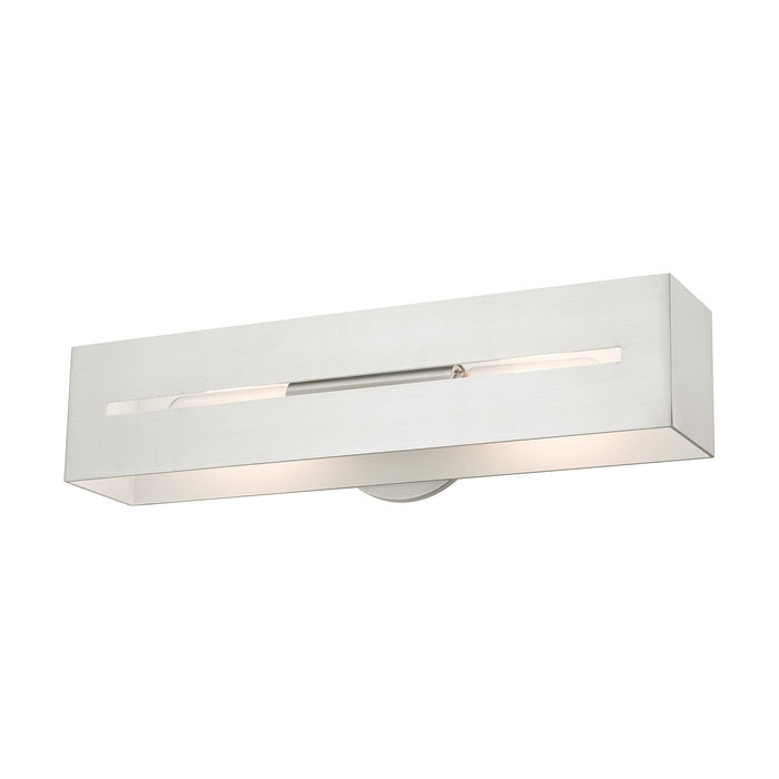 Two Light Vanity from the Soma collection in Brushed Nickel finish