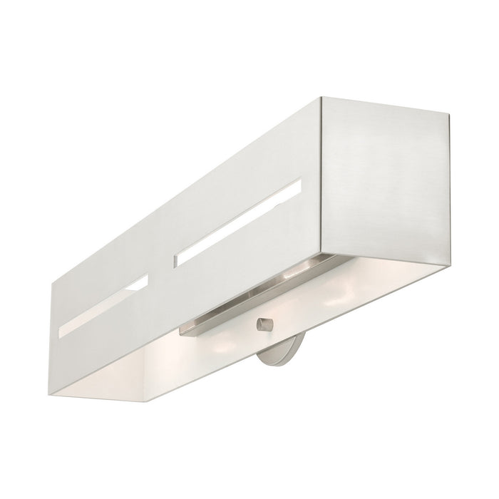 Three Light Vanity from the Soma collection in Brushed Nickel finish
