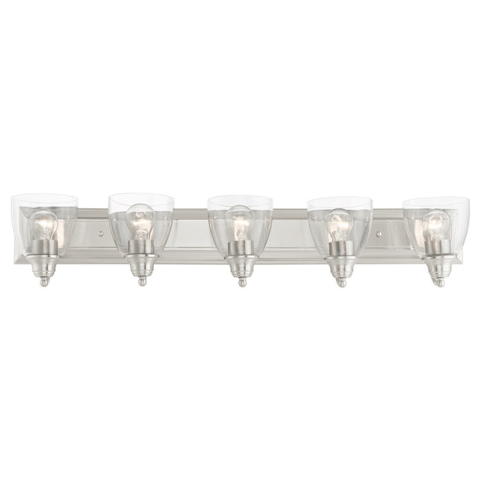 Five Light Vanity from the Birmingham collection in Brushed Nickel finish