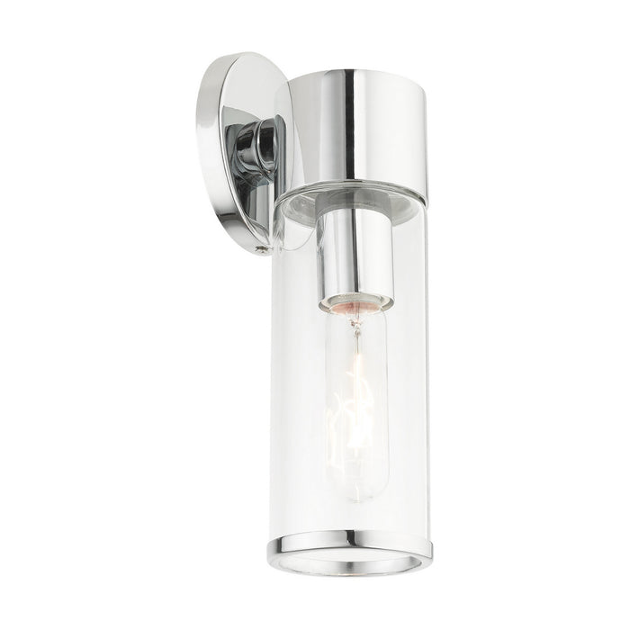 One Light Wall Sconce from the Bancroft collection in Polished Chrome finish
