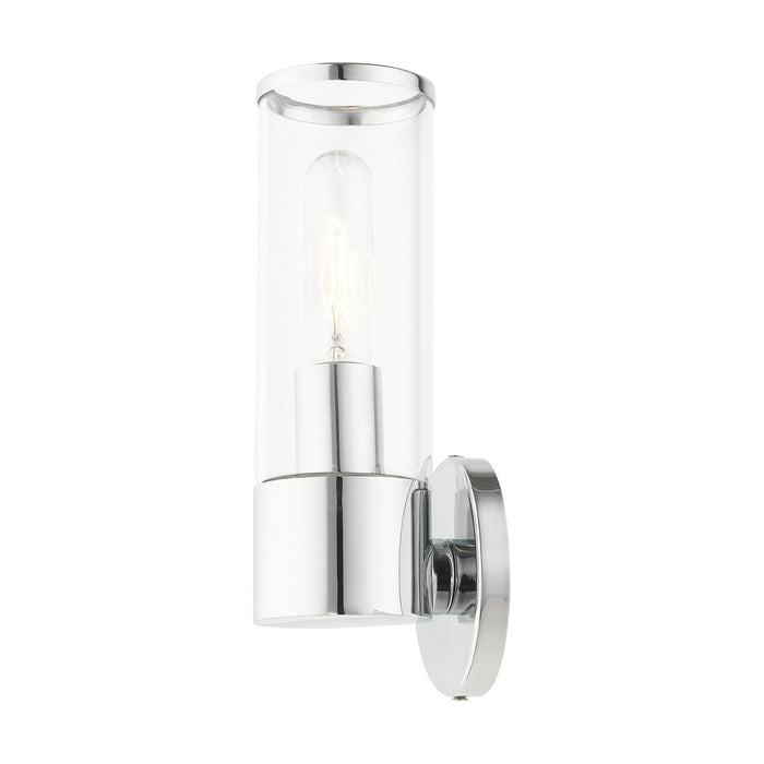 One Light Wall Sconce from the Bancroft collection in Polished Chrome finish