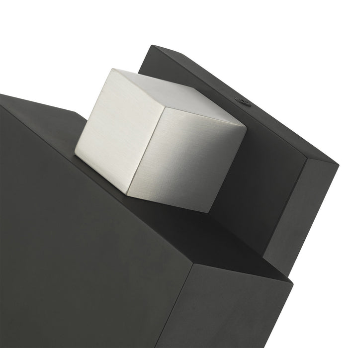 One Light Outdoor Wall Sconce from the Lynx collection in Black finish