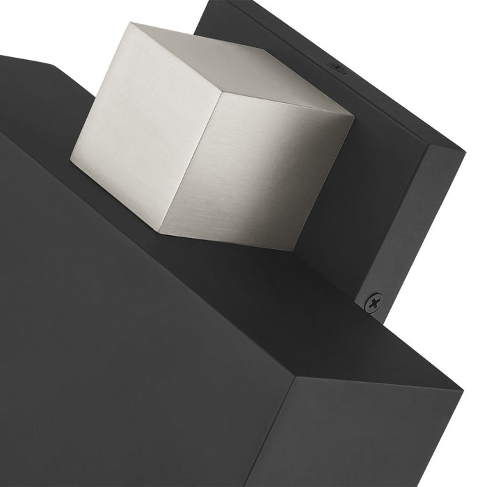 One Light Outdoor Wall Sconce from the Lynx collection in Black finish