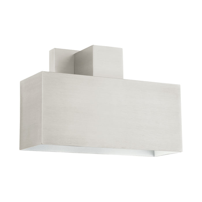 One Light Outdoor Wall Sconce from the Lynx collection in Brushed Nickel finish