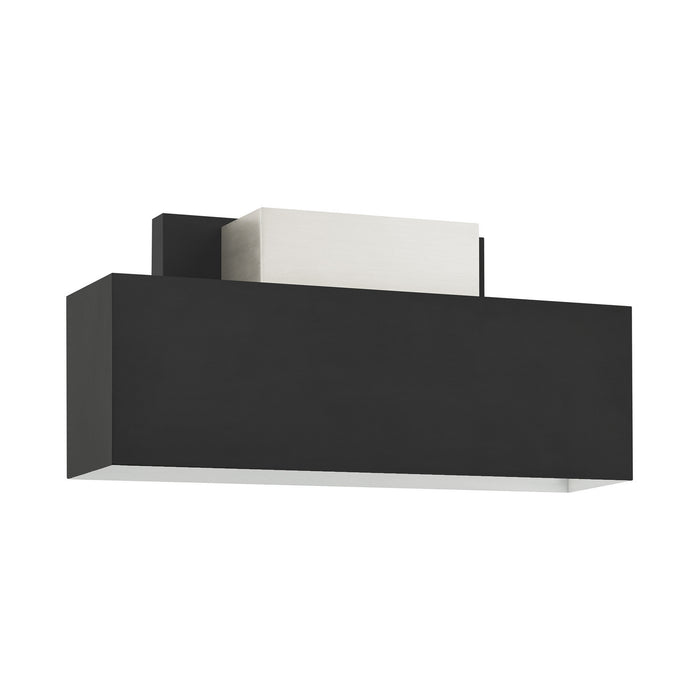 Two Light Outdoor Wall Sconce from the Lynx collection in Black finish