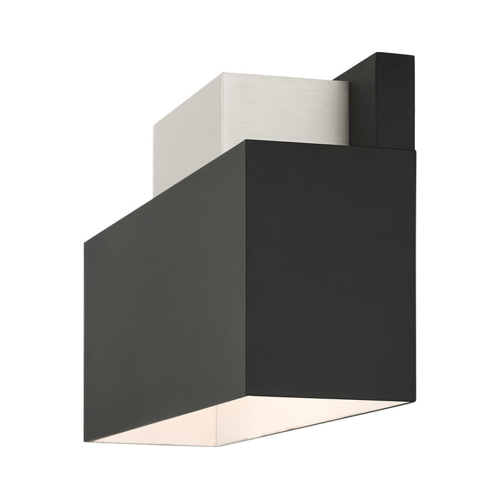 Two Light Outdoor Wall Sconce from the Lynx collection in Black finish